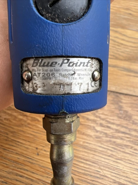 Blue Point AT206 3/8 stubby air ratchet used garage equipment tools 4