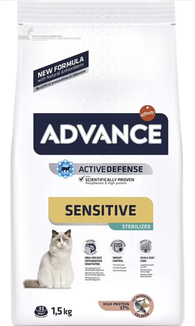 Affinity Advance Sensitive Sterilised Con Salmone 1,5 Kg per Gatti