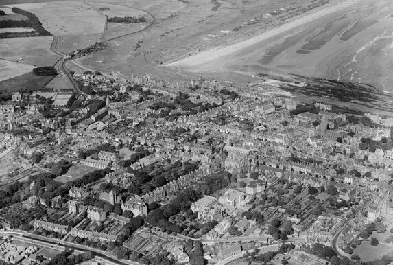 St Andrews, general view, Madras College Scotland 1930s OLD PHOTO 1