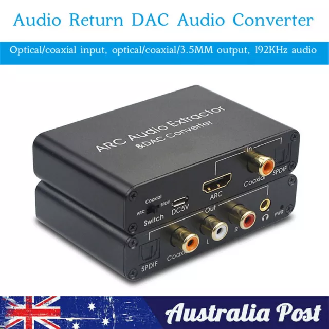 3.5mm  HDMI Digital To Analog Coaxail ARC Audio Extractor Converter Adapter