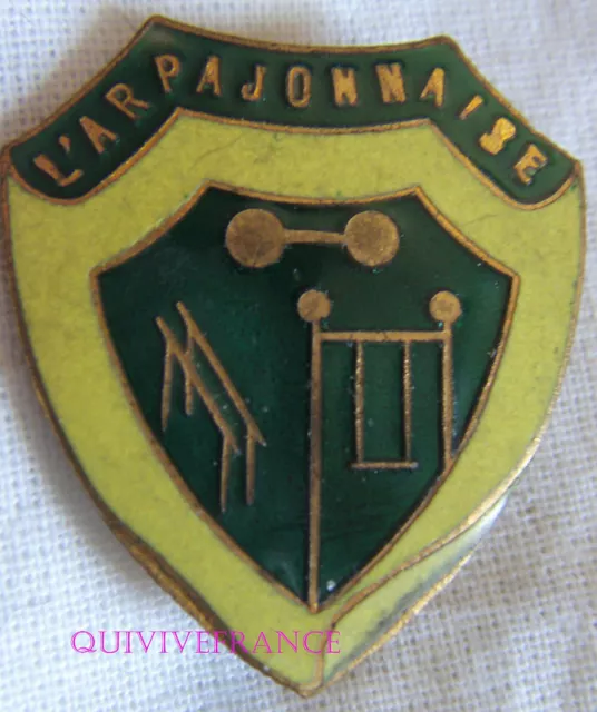 Bg8918 - Insigne Badge Societe De Gymnastique L'arpajonnaise