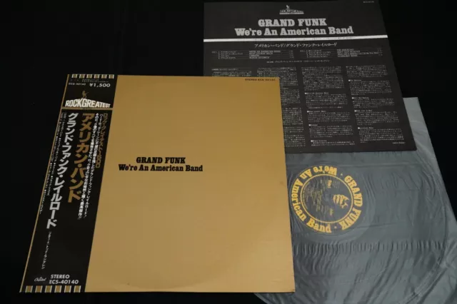 Grand Funk Railroad We're An American Band - Japan Vinyl Lp Obi Ecs-40140