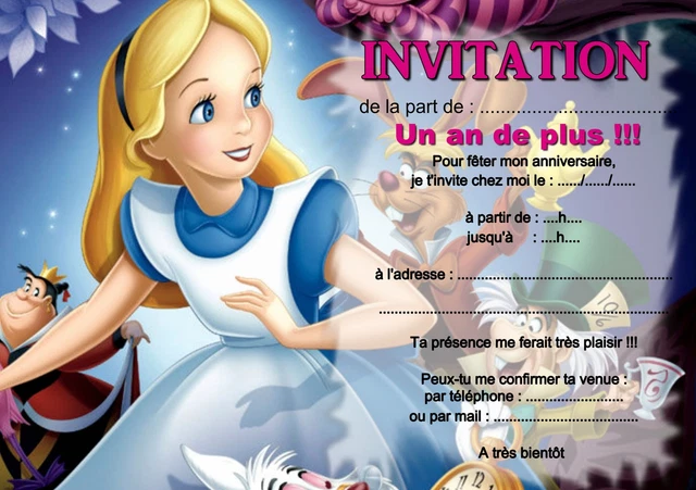 Cartes Invitation Anniversaire – Lot De 5 Ou 12 – Réf 1038 – Neutres