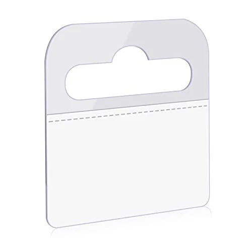 300Pcs Self-Adhesive Slot Hole Hang Tags for Retail Displays 1.77x1.57 inch