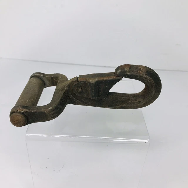 Vintage / Antique Carabiner Snap Hook Winch Roller Tie Down Strapping 2
