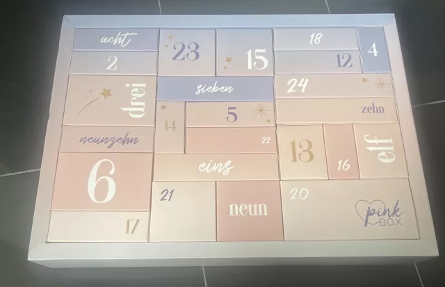 BeautyLove PinkBox Adventskalender aus 2023 wie neu, leer, zum selbst befüllen