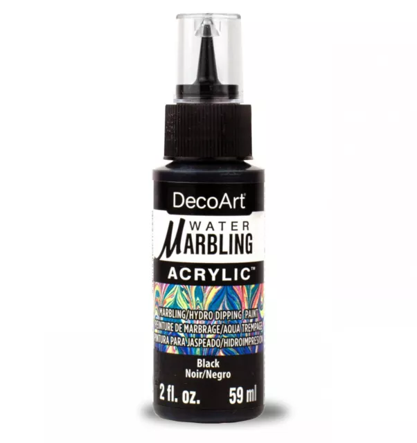 DecoArt Eau Marbrure Acrylique Noir Peinture 59ml