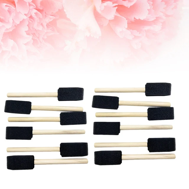 15 Pcs Bambou Enfant Pinceau D'art Mousse De Bricolage À Dessin