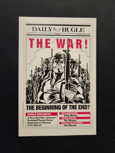Punisher War Journal 6 Marvel Comics 1989 Jim Lee NEWSSTAND NM! 💀💀💀 7