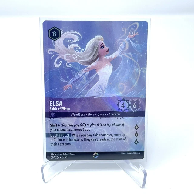 ENCHANTED ELSA SPIRIT Of Winter Full Art Foil Disney Lorcana Rare SP 207/204 799.99 PicClick CA