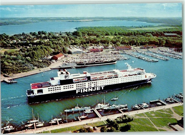 40025686 - 2401 Travemuende Giant Map Passenger Ship Finnjet at