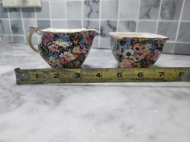 Royal Winton Grimwades Chintz Balmoral Creamer & Sugar