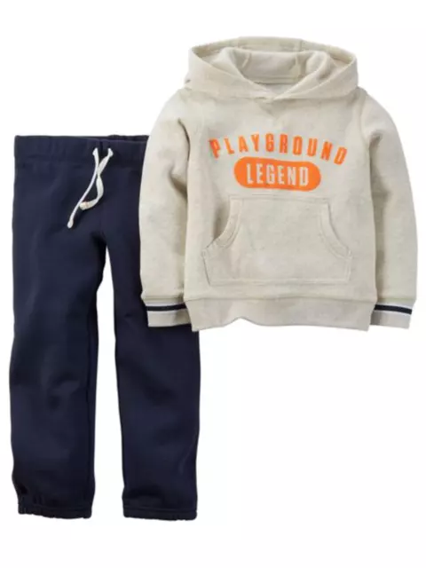Carters Infant Boys Playground Legend Hoodie Sweatshirt & Pants 2 PC Outfit