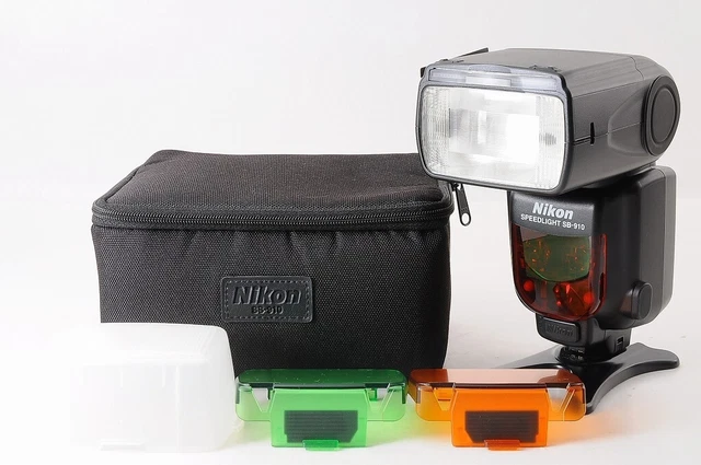 【ALMOST UNUSED TOP MINT+】NIKON SB-910 Speedlight Shoe Mount Flash IN Case JAPAN