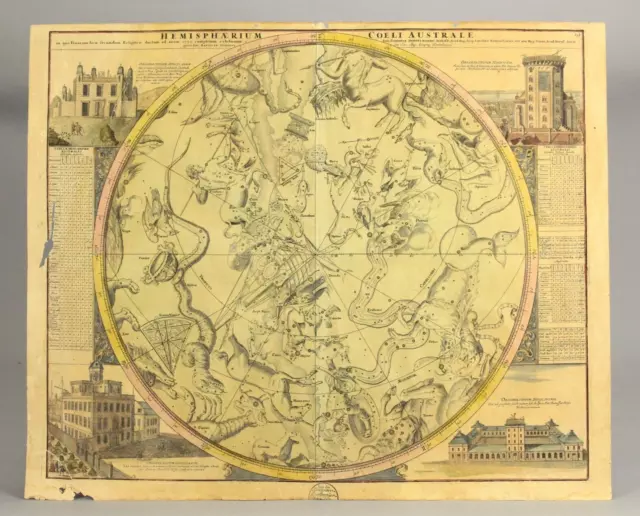 = Johann G. Doppelmayr (1675-1750) Constellations Map Published by Homann c.1720