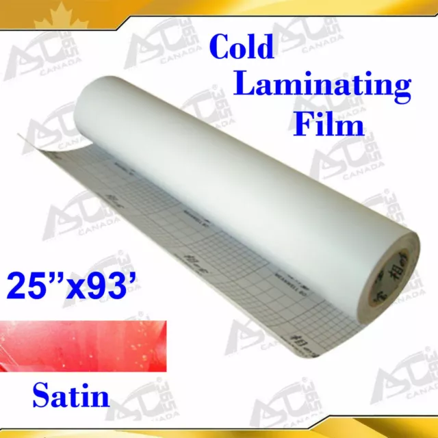 Intbuying Cold Laminating Film 0.69x31Yard Sain Matt Paper Adhesive Glue Vinyl