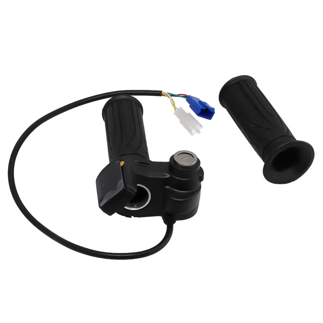 Poignée Accélérateur VAE Poignée Accélérateur Vélo Électrique - Écran LCD 36V/48V/60V - Verrouillage Clé - 8 Broches Contrôleur Vitesse