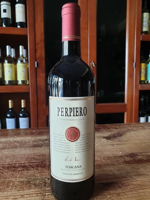 3 Bott da 0,75 PERPIERO 2019 TOSCANA IGT TENUTA MORAIA IN CASSA LEGNO 93/100 J.S