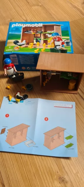 Playmobil 4492 Hühnerstall OVP + BA vollständig Wie Neu