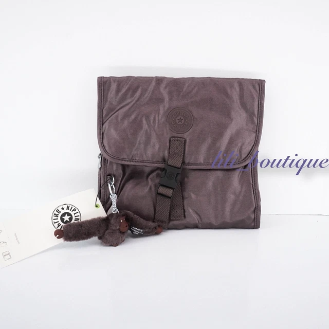 NWT Kipling AC8588 Meadow Hanging Toiletry Travel Bag Popping Purple Metallic 64