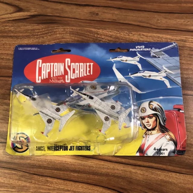 Vivid imaginations Captain Scarlet Angel Interceptor Jet Fighters 1990s MOC