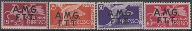 Italy Trieste A (AMG-FTT) - Espressi Sassone n.1-4 cv 360$  MNH**