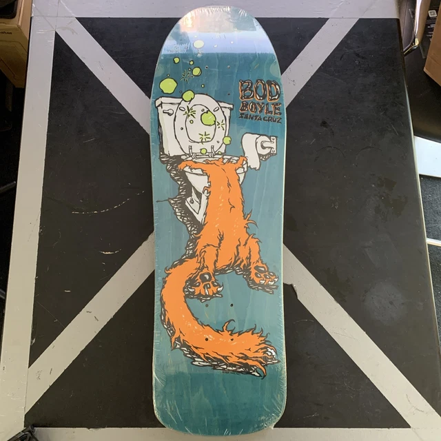 80’s SANTACRUZ 【DRESSEN】スケートボード ステッカー✨美品 9.3in x 32.36in DRESSEN PUP SHAPED PRO SKATEBOARD DECK