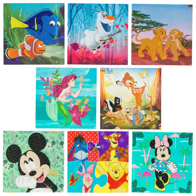 Craft Buddy zum Selbermachen Kristallkunst/5D Diamant Malerei Karten Kit ~ Disney Sammlung