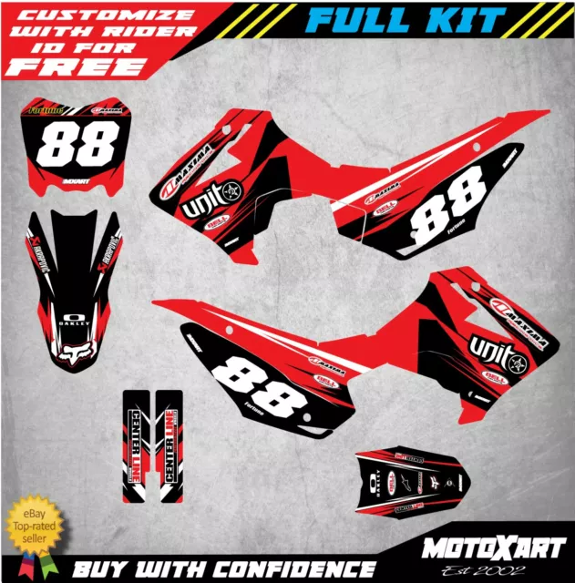 Custom Graphics, Full Kit For Honda CRF 110 2013 - 2018 DIGGER STYLE Stickers