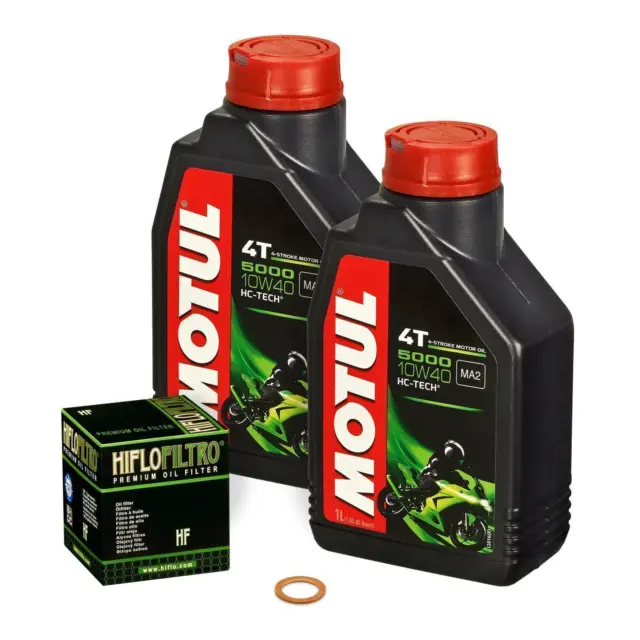 Suzuki QuadSport Z90 (LT-Z 90), 07-15, AD41A; Motul 10w40 Öl; HiFlo Ölfilter Set