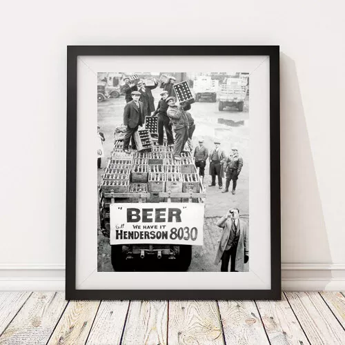 Vintage Photo - 1930's Prohibition Beer Speakeasy, wall art, home decor