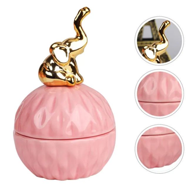 Candy Jar Jewelry Box Ceramics Trinket Chest Neckalce Holders