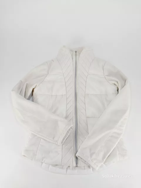 LULULEMON ST. MORITZ Fleece Zip Up Jacket Polar Cream Ivory Size 10 $38 ...