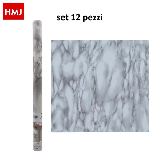 Lot De 2 Rouleaux Adhésif PVC Effet Marbre/granit - 3m X 60cm, Plusieurs Motifs