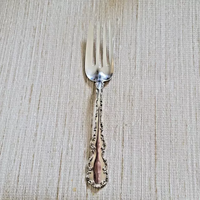 Antique Sterling Silver Whiting Mfg Co Cold Meat Serving Fork Louis XV