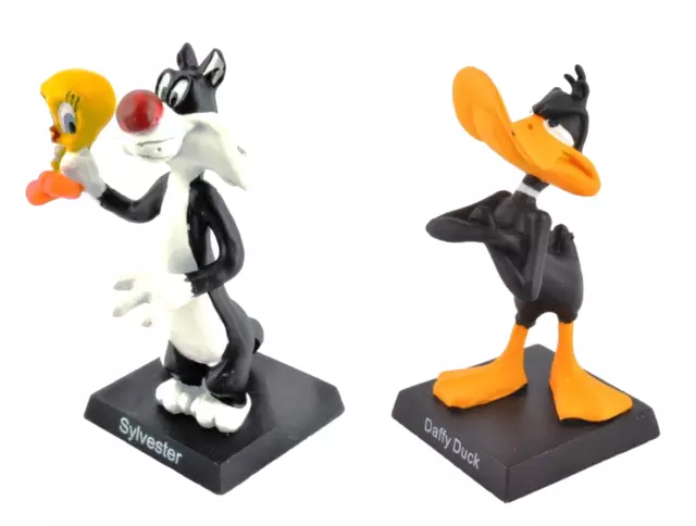 Set of 2 Looney Tunes Figurines Sylvester and Tweety + Daffy Duck LL13