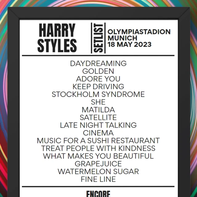 HARRY STYLES MUNICH May 2023 Replica Setlist EUR 18,47 PicClick IT