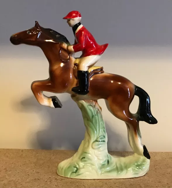 Japan Ceramic Hunter on Horse