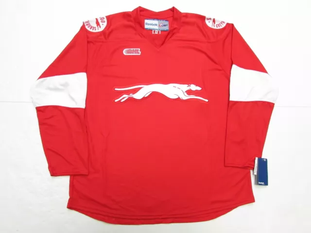 Reebok Windsor Spitfires OHL CHL Hockey Jersey Adult S Navy Blue Canada Sewn