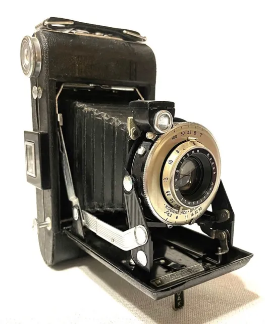 Cámara plegable Kodak No.1 Diomatic vintage Art Deco