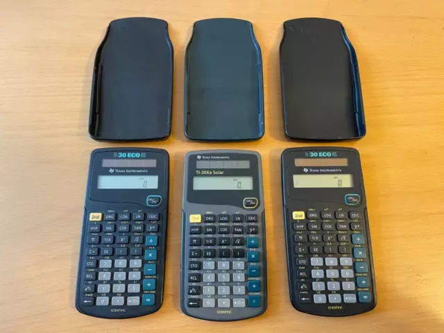 Texas Instruments Taschenrechner Ti-30 Eco RS / Ti 30Xa Solar Schule Uni schwarz