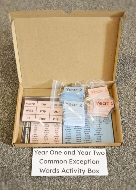 Year One and Year Two Common Exception Activity Box Dyslexia Education Resources