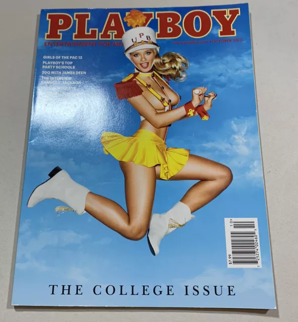 Playboy October 2013 College Girls Pac 12 James Deen Samuel L. Jackson Magazine