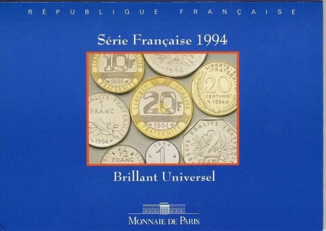 Coffret Monnaies série française BU 1994 MDP