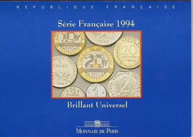 Coffret Monnaies série française BU 1994 MDP