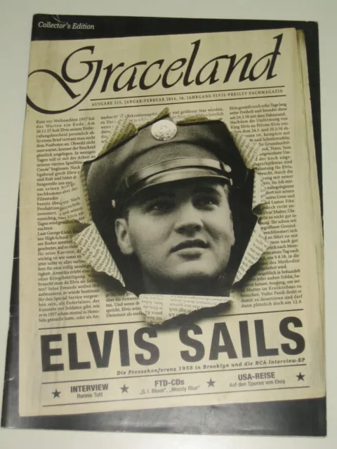 Elvis Presley Fachmagazin:  Graceland  Ausgabe 215, Januar/Februar 2014