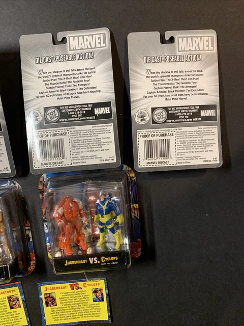 X-Men Steel Mutants & Marvel Die Cast Figure Lot Toy Biz 1994 & 2002 12