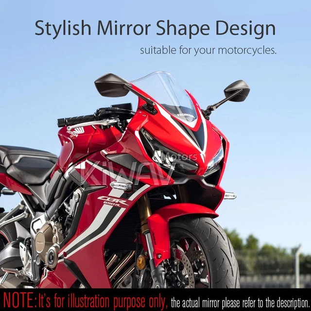 Rétroviseurs noir PalmII convex aspheric base chromée pour MV AGUSTA F4 1000 R