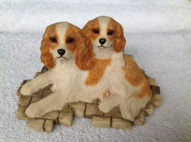 Sherratt & Simpson Blenheim Cavalier King Charles Spaniel With Puppy
