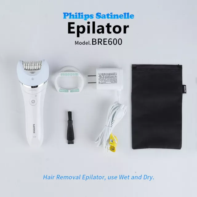 Philips Advanced Epilator BRE600 Wet & Dry women Hair Cordless Satin Shaver